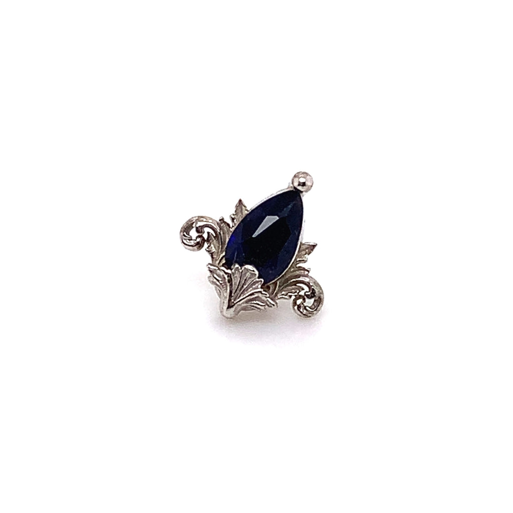 Awakening Lab Blue Sapphire 16g TH End Auadore 14k