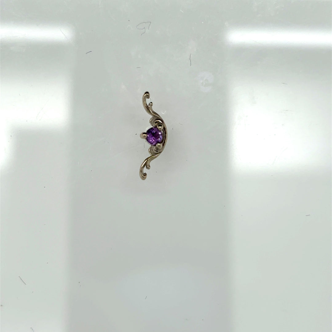 Bishop Amethyst Threadless End 14k (T7) AuAdore