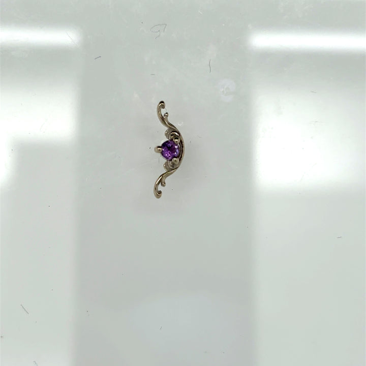 Bishop Amethyst Threadless End 14k (T7) AuAdore