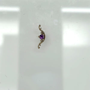 Bishop Amethyst Threadless End 14k (T7) AuAdore