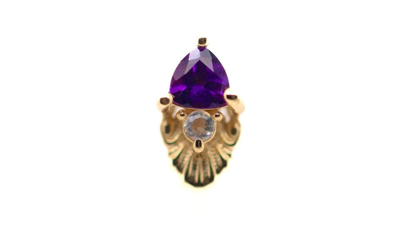 AuAdore 14k Utopia Tanzanite and White Diamond Threaded End