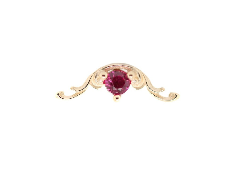 Bishop Lab Ruby End Auadore 14k