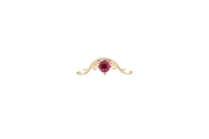 Bishop Lab Ruby Threadless End 50% Deposit Auadore 14k