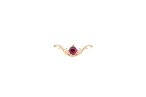 AuAdore 16g 14k Bishop Lab Pink Sapphire Ring