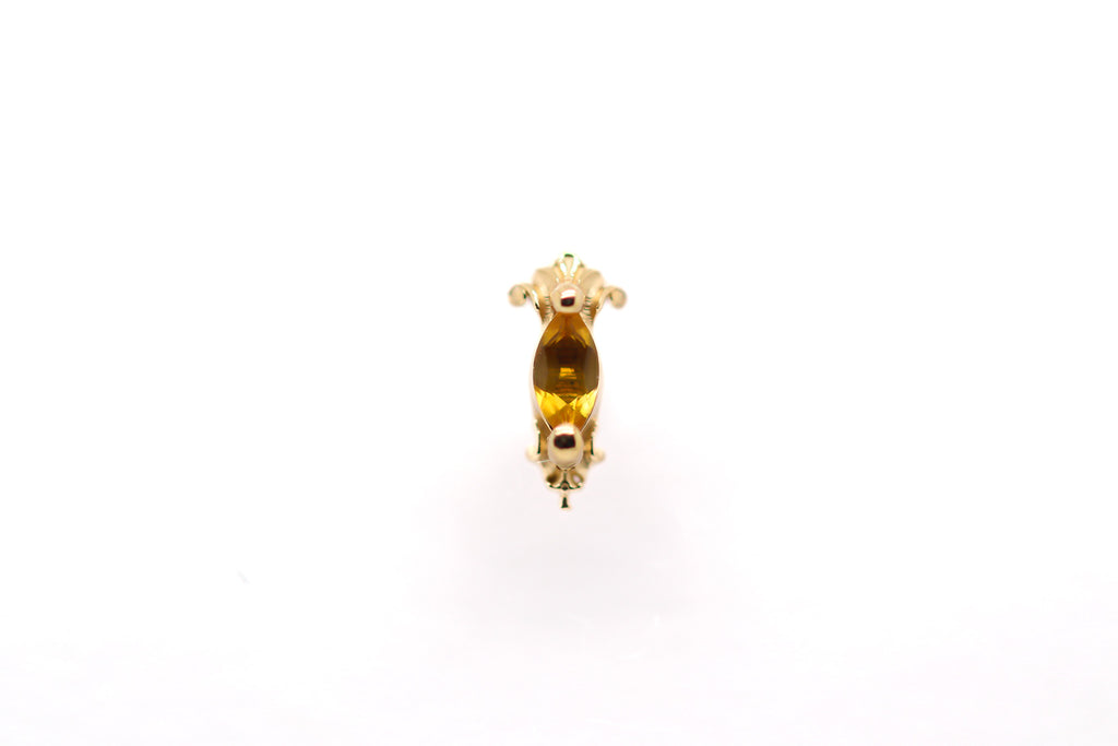 Empress Citrine End Auadore 14k