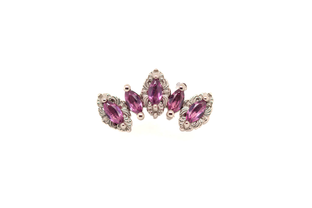 Monarchy Rhodolite End Auadore 14k