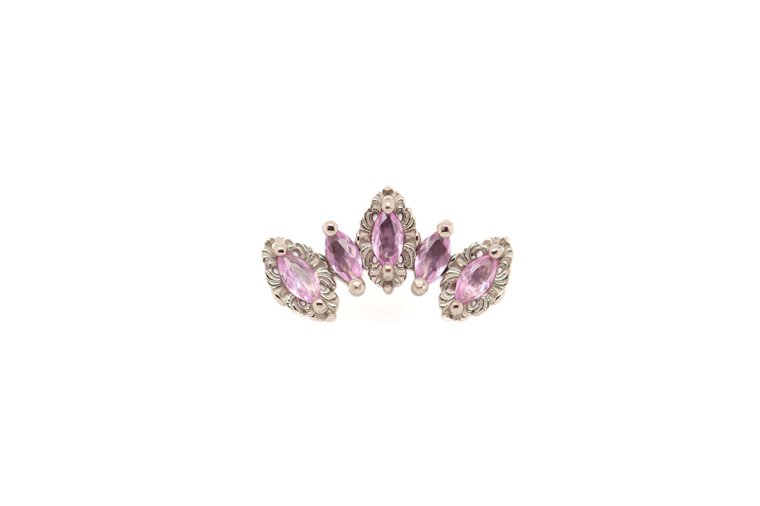 Monarchy Lab Pink Sapphire 14k (T7) — AuAdore 14k gold threadless end