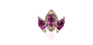 Rococo Amethyst End Auadore 14k