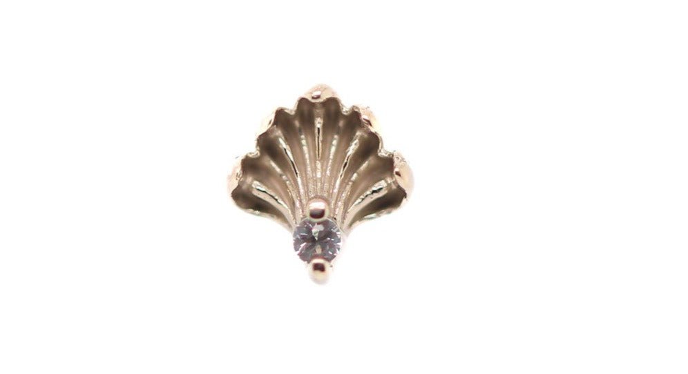 Revival with Diamond Threadless End 14k — AuAdore 14k gold threadless end