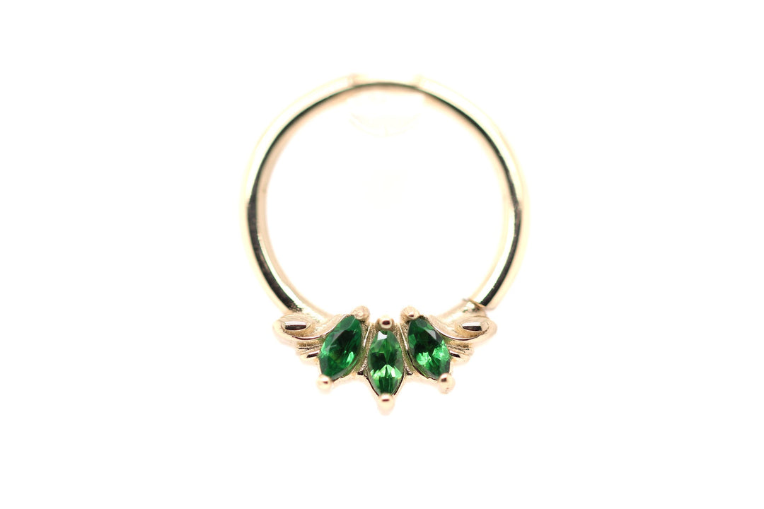 Grandeur Lab Diamond 16g Ring 14k — AuAdore 14k gold ring