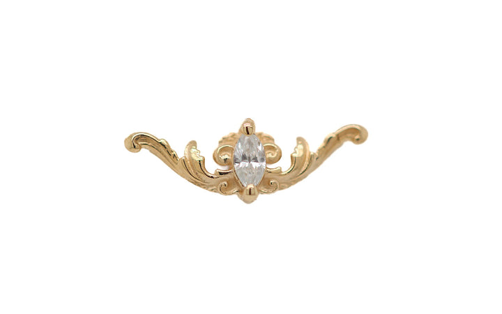 Le Cour Amethyst Threadless End 14K — AuAdore 14k gold threadless end