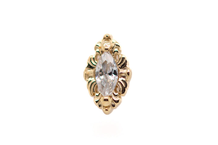 Honor Lab Diamond End 14k (T2) — AuAdore 14k gold body jewelry