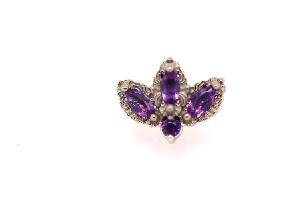 The Vow Amethyst Threadless End (T5) — AuAdore threadless end