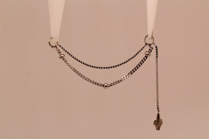 AuAdore Always Double Chain with Pearl Drop