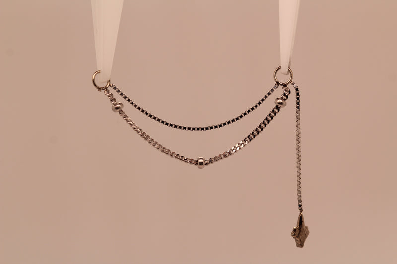 AuAdore Always Double Chain with Pearl Drop