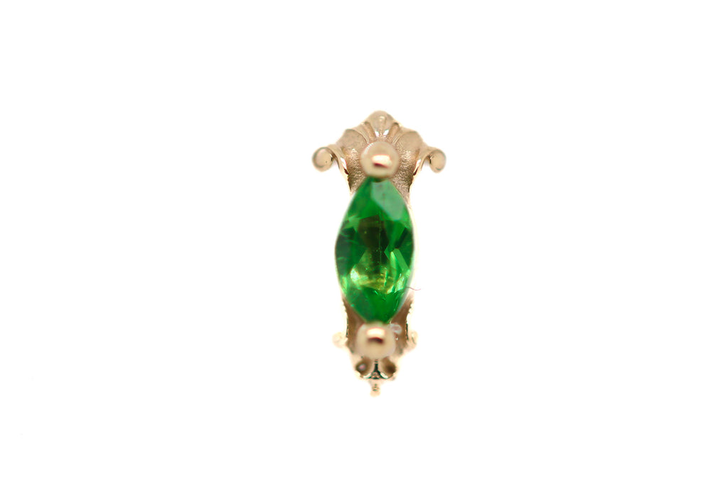 Empress Green Tourmaline End Auadore 14k