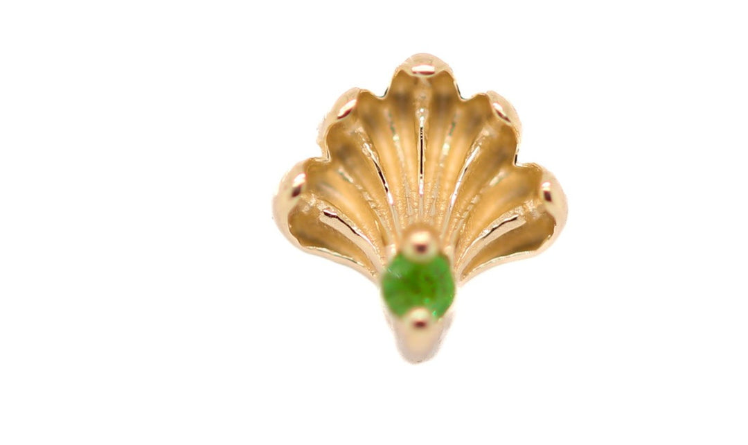 Revival Amethyst End 14k (T6) — AuAdore 14k gold body jewelry