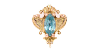 Matriarch Natural Opal Threadless End Auadore 14k