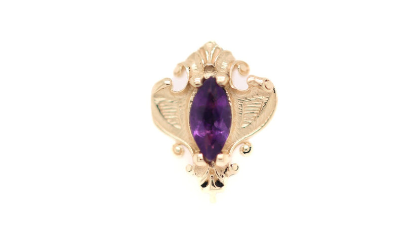 Matriarch Tanzanite Threadless End Auadore 14k