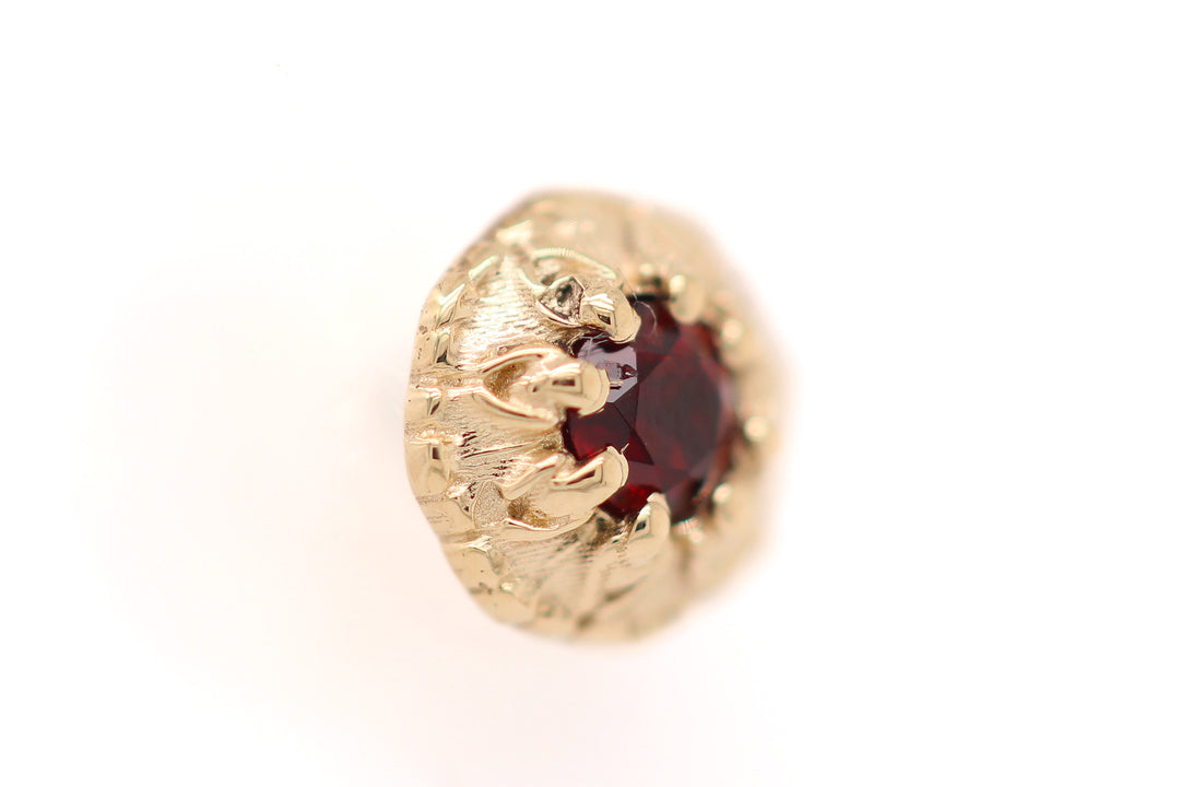 Rome Lab Ruby Threadless End 14k — AuAdore 14k gold threadless end (view 2)