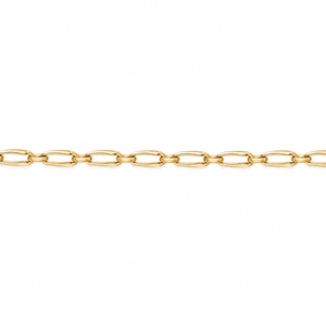 AuAdore Affection Gold Chain in polished 14k yellow gold on a white background.