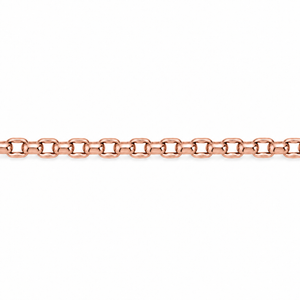 AuAdore Always Gold Chain in polished 14k rose gold on a white background.