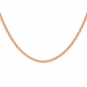 AuAdore Connection Gold Chain in polished 14k rose gold on a white background.