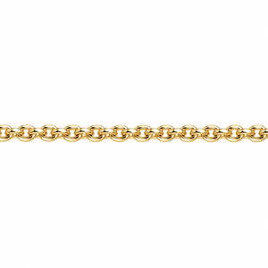 AuAdore Connection Gold Chain in polished 14k yellow gold on a white background.