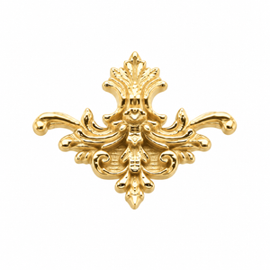 AuAdore Florentine Threadless End in polished 14k yellow gold on a white background.