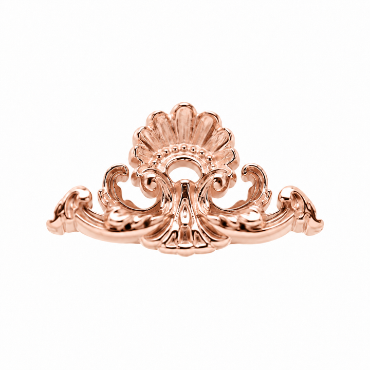 AuAdore Imperial Threadless End in polished 14k rose gold on a white background.