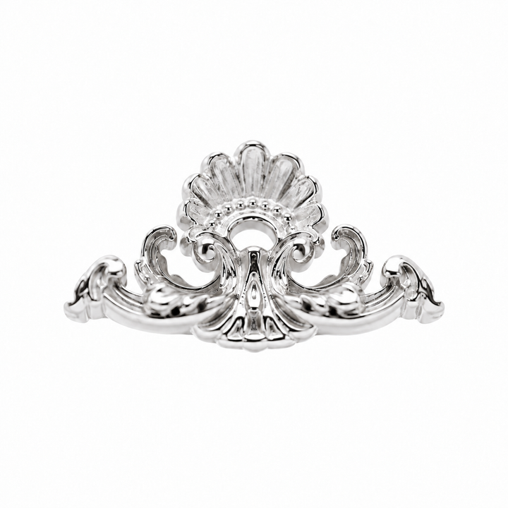 AuAdore Imperial Threadless End in polished 14k white gold on a white background.