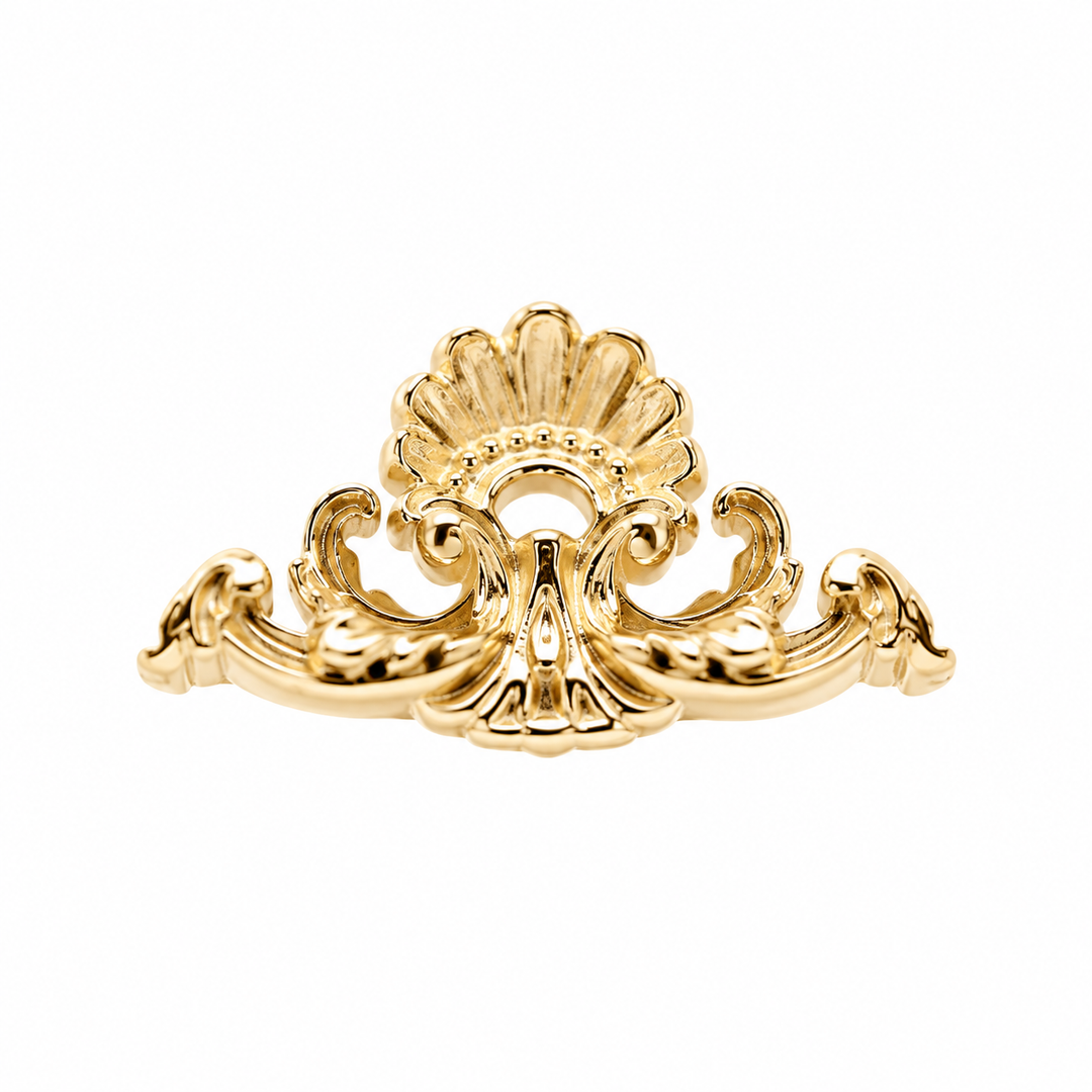 AuAdore Imperial Threadless End in polished 14k yellow gold on a white background.