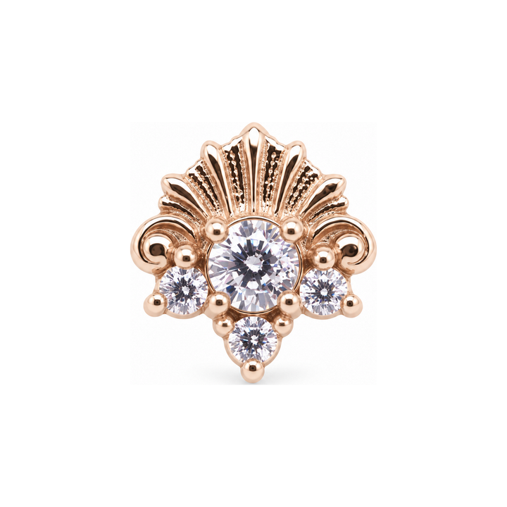 Lennox Lab Diamond End 14k (T2) AuAdore — Rose Gold