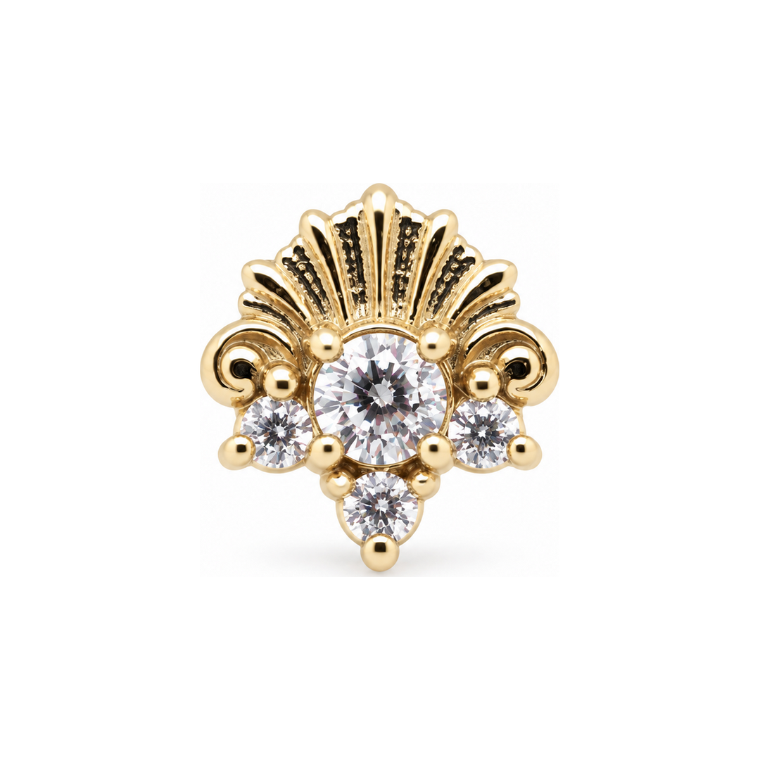 Lennox Lab Diamond End 14k (T2) AuAdore — Yellow Gold