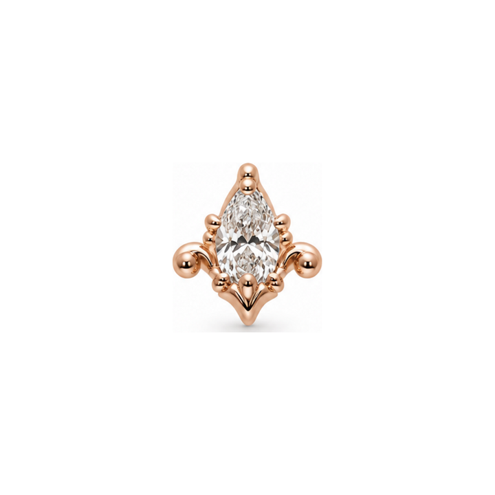 Mini Awakening CZ 14k End (T15) AuAdore — Rose Gold