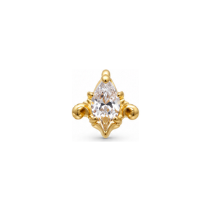 Mini Awakening CZ 14k End (T15) AuAdore — Yellow Gold