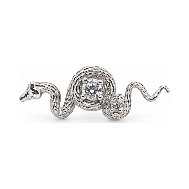 Rebirth Diamond Threadless End 14k AuAdore — White Gold
