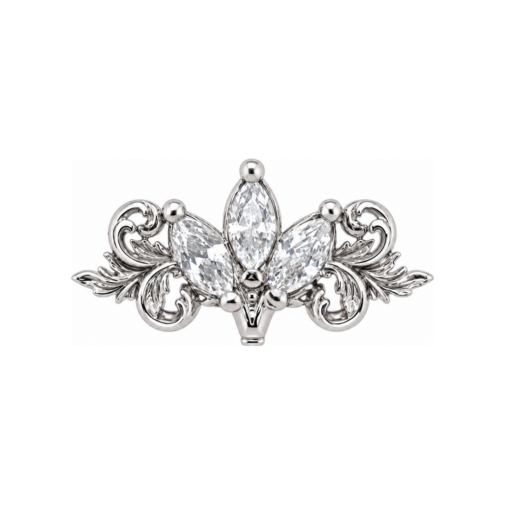 Redemption Lab Diamond Threadless End 14k AuAdore — White Gold