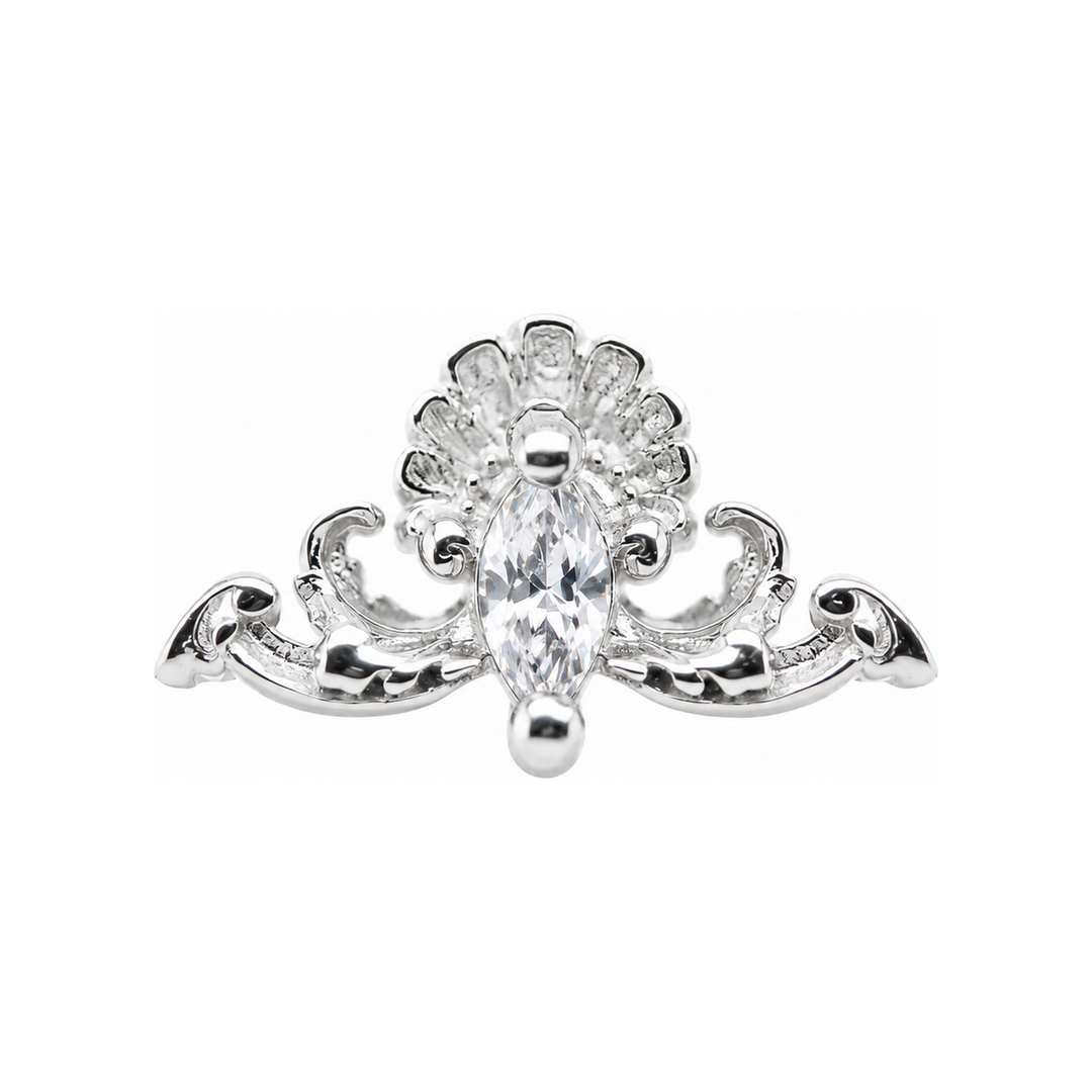 Resurrection Lab Diamond Threadless End 14k AuAdore — White Gold