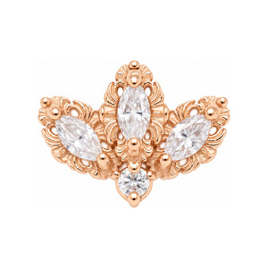 The Vow CZ Threadless End (T15) 14k AuAdore — Rose Gold