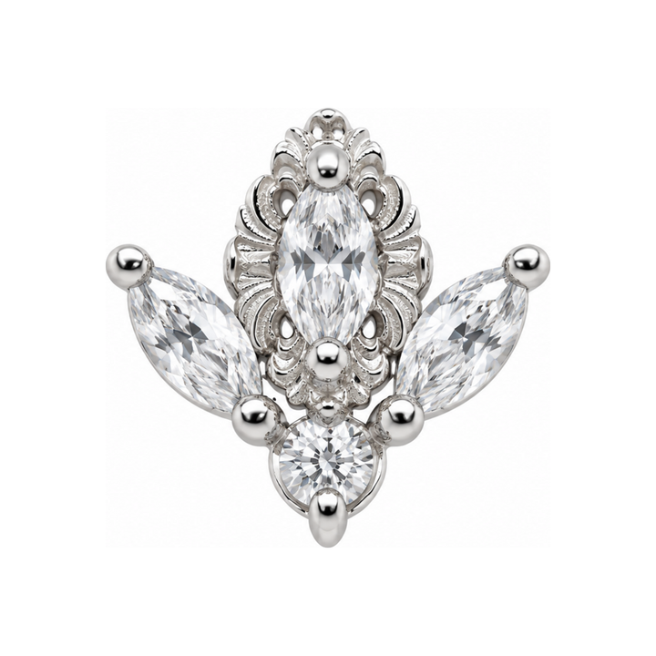 Versailles Lab Diamond End 14k (T2) AuAdore — White Gold