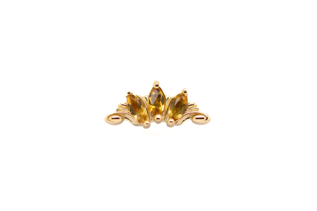 Grandeur Citrine End Auadore 14k