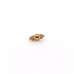 Odette 2 Threadless End Auadore 14k