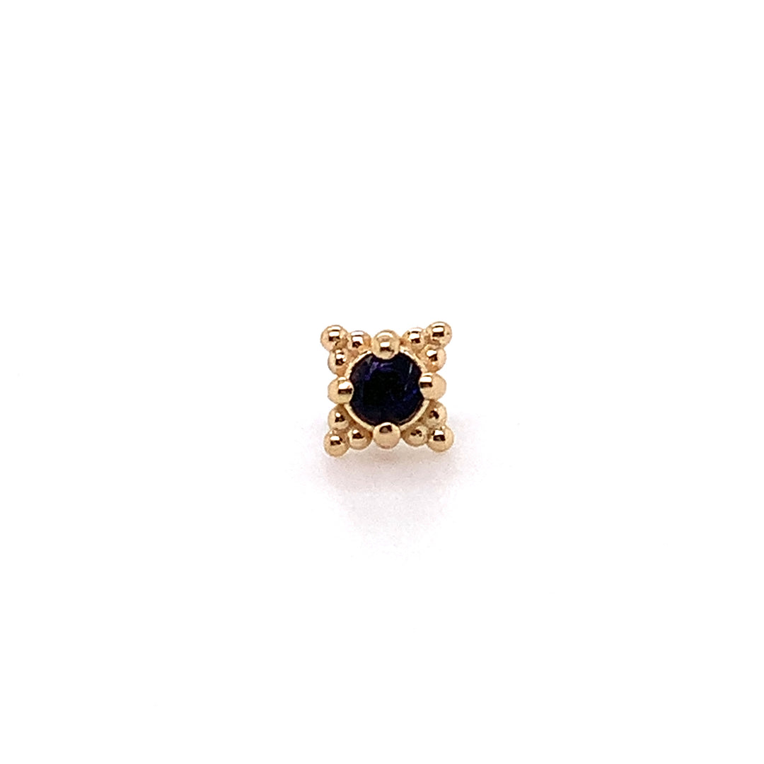 Reign Amethyst Threadless End 14k — AuAdore 14k gold threadless end