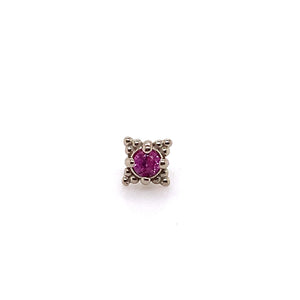 Reign Lab Orange Sapphire Threadless End Auadore 14k