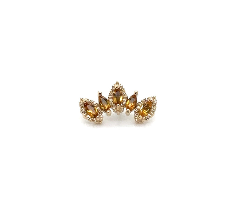 Monarchy Citrine End Auadore 14k