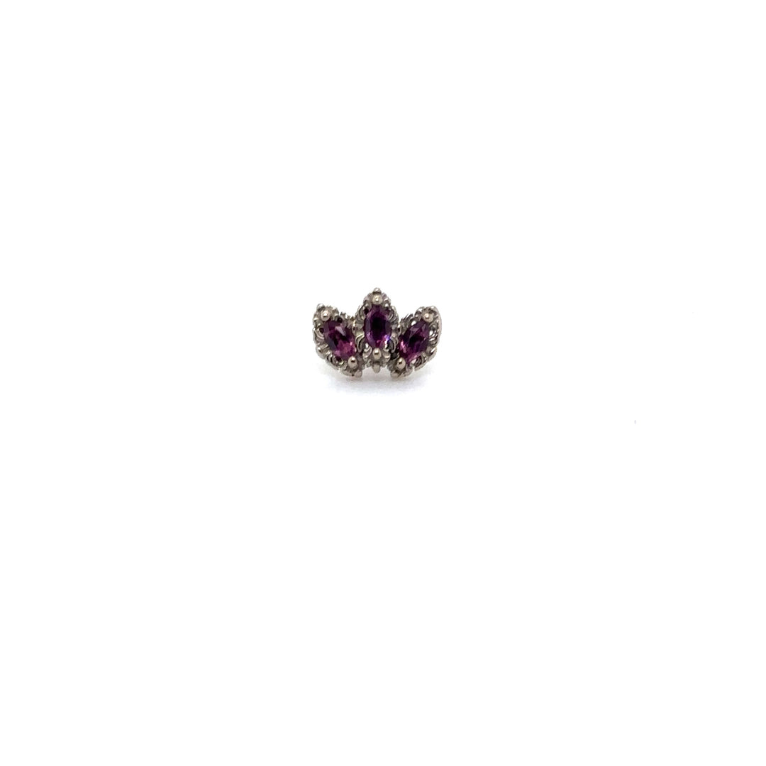 Baroque Citrine End 14k — AuAdore 14k gold body jewelry